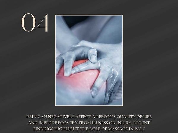 Massage Therapy Benefirs Manage Pain