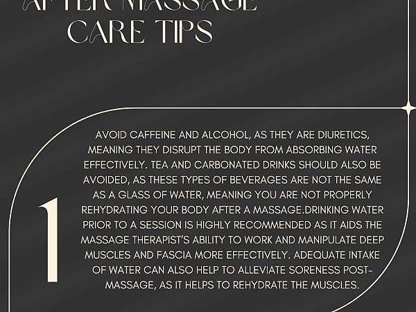 Massage Therapy After Care
